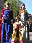Els gegants Ferran i Isabel i el gegantó Trapella