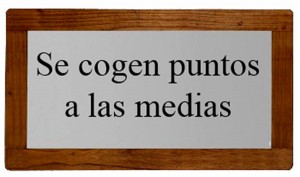 Se cogen puntos a las medias